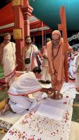 HH Swamiji's arrival at Varaha Venktesh Temple, Nagpur (28 March 2025)
